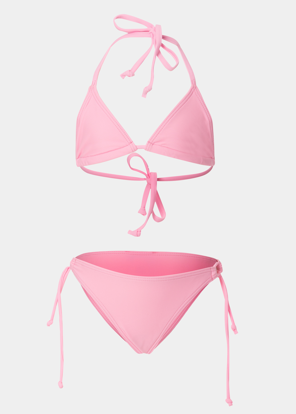 G28A7531 copy Girls Classic Bikini Swimwear - Pink - Image 1