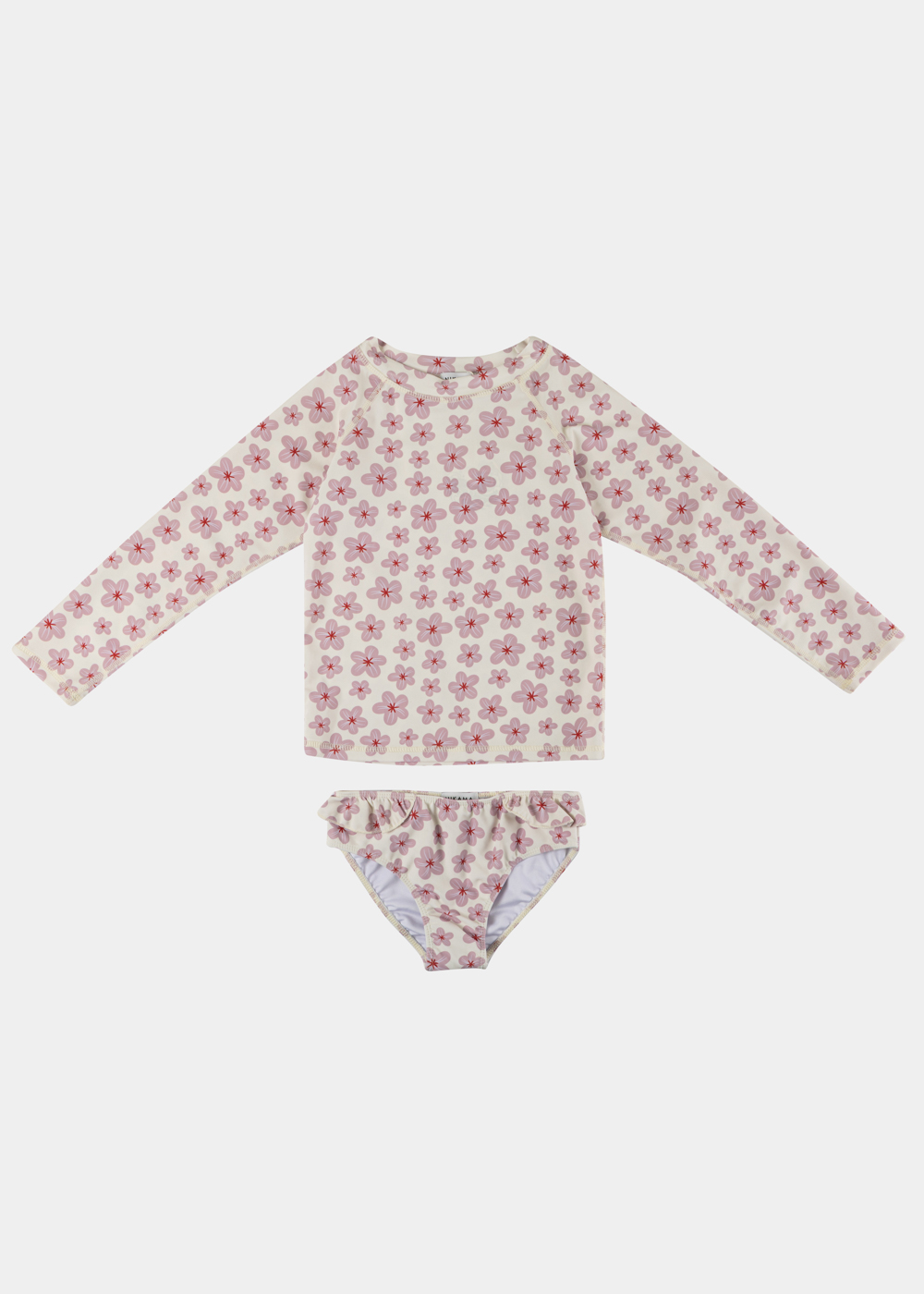 G28A7559 copy Girls Swimsuit Blouse & Slip w/ Flower Print - Image 1