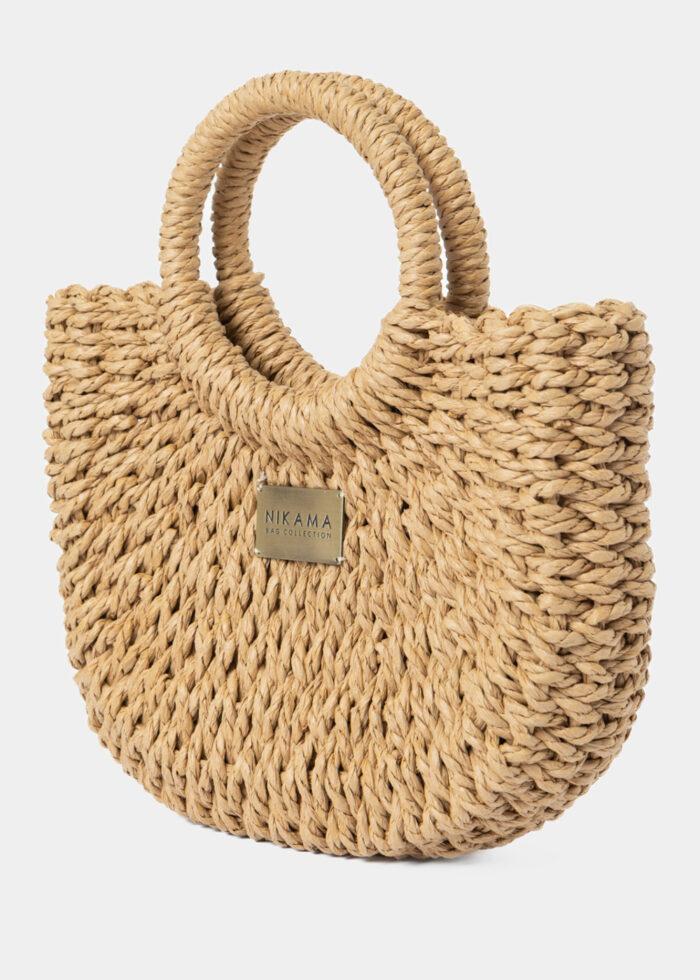 Brown Mini Knitted Bag - Image 2