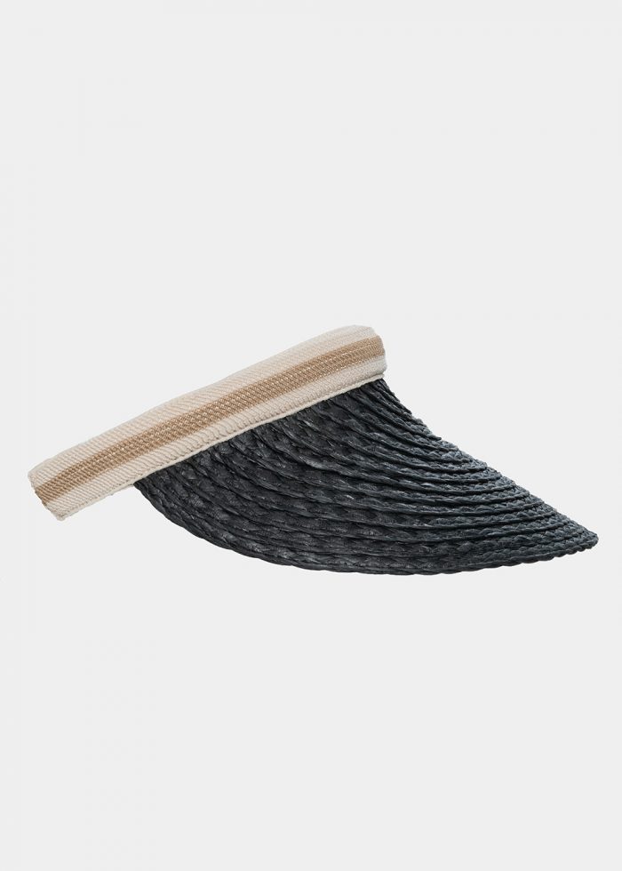 Black straw headband - Image 2