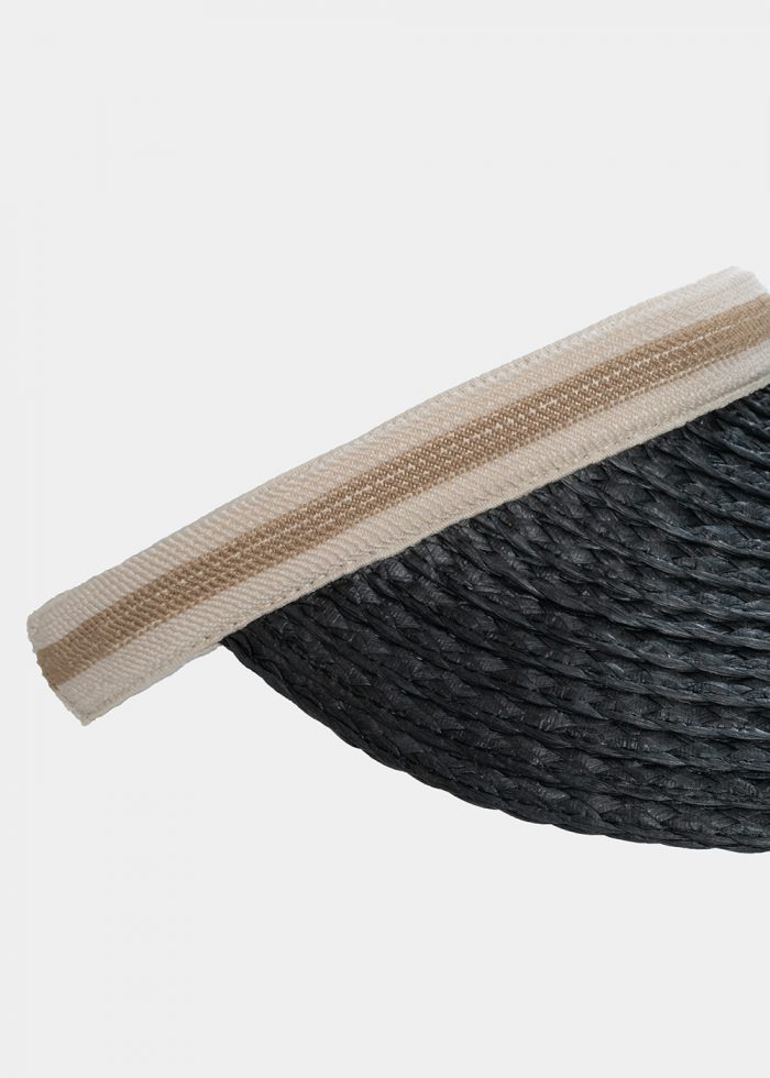 Black straw headband - Image 3