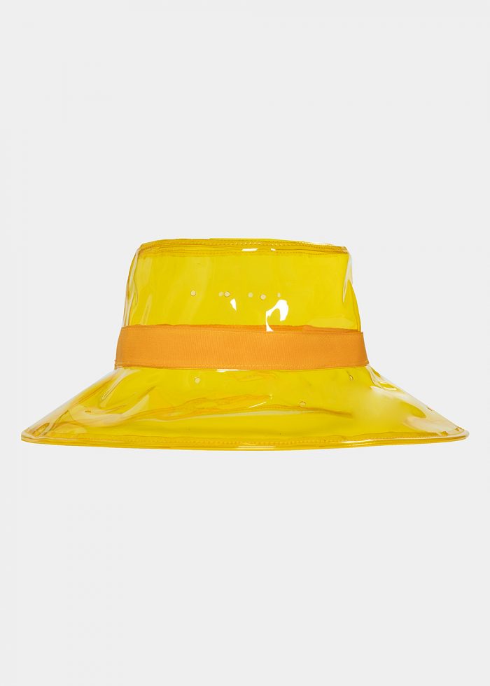 Yellow vinyl hat - Image 2