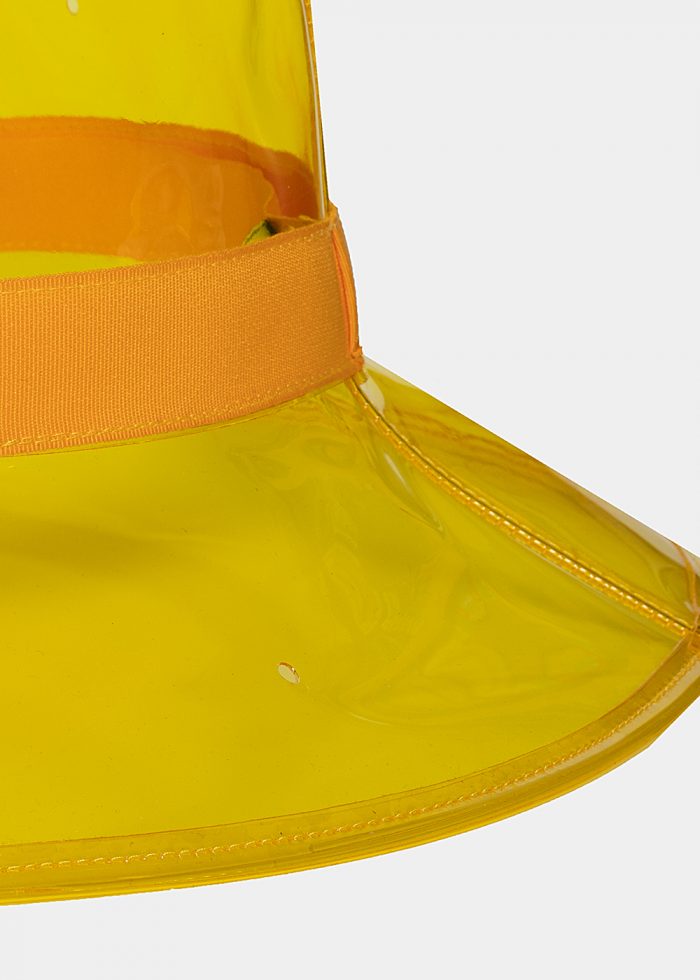 Yellow vinyl hat - Image 3