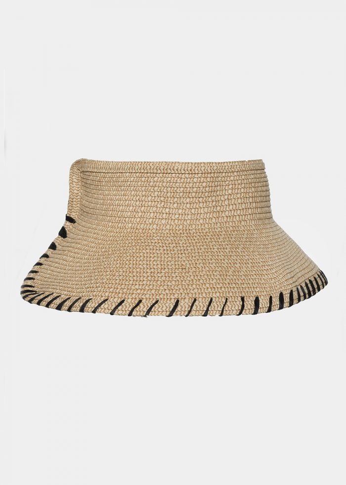 Top opened hat with knitted rope - Image 2