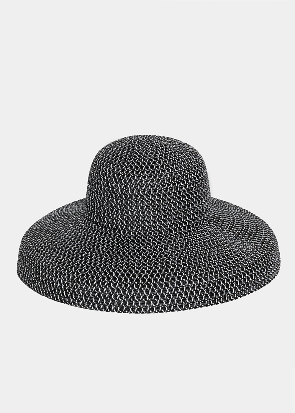 Dark Grey Straw Hat Dark Grey Straw Hat - Image 1