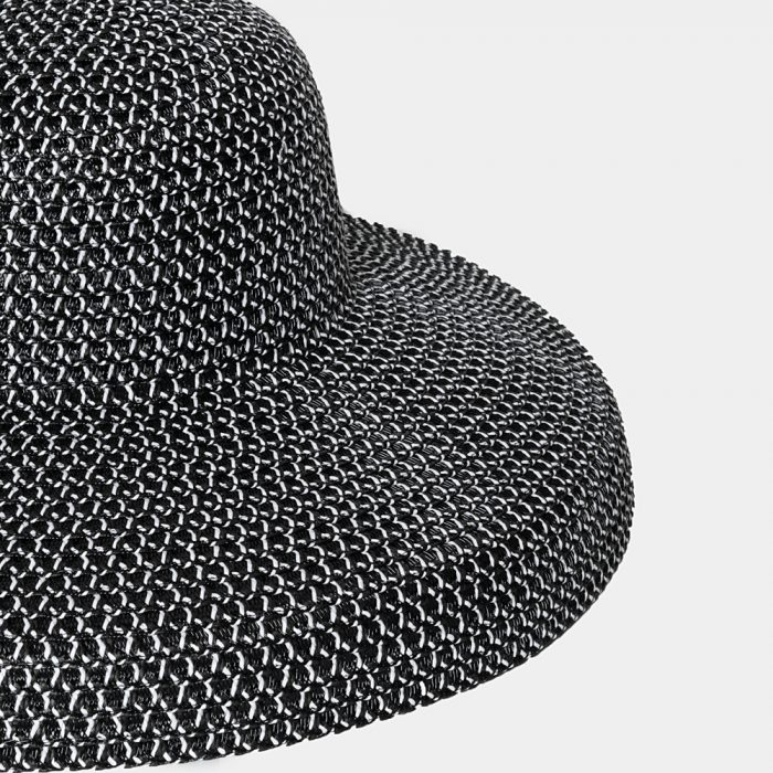 Dark Grey Straw Hat - Image 3