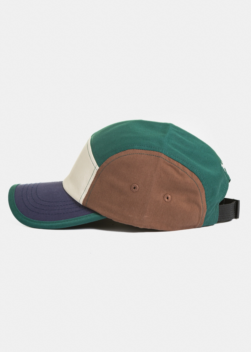 Multicolor Cotton Camper Cap - Green Multicolor Cotton Camper Cap - Green - Image 1