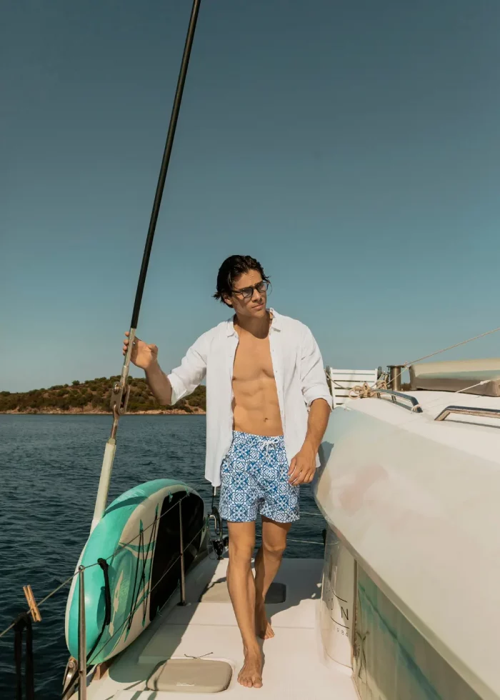 100% Cotton Dusty Blue Shirt - Image 4