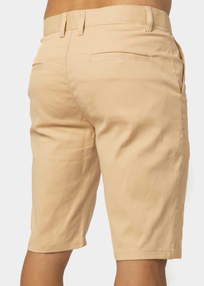 Beige Cotton Shorts - Image 3