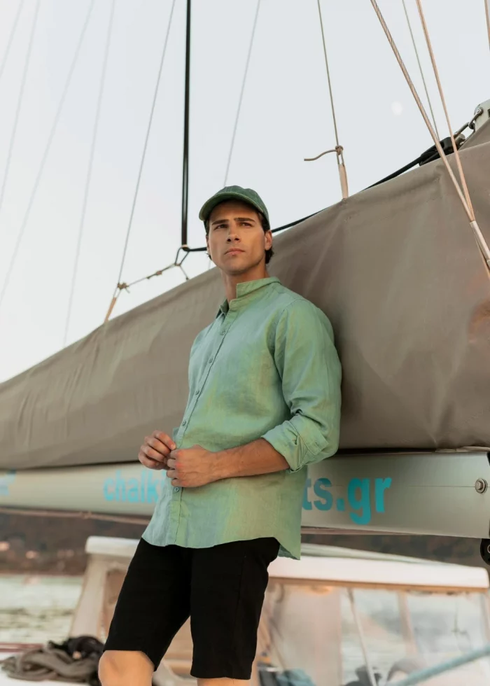 Black Cotton Shorts - Image 2