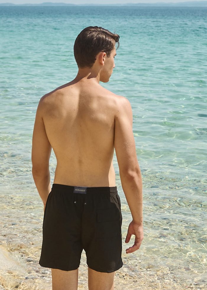 Black Classic Men Swimwear - Image 2
