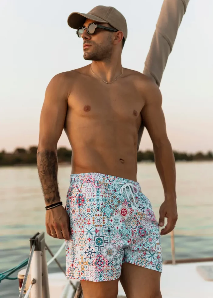 Colorful Majolica Classic Men Swimwear - Image 2