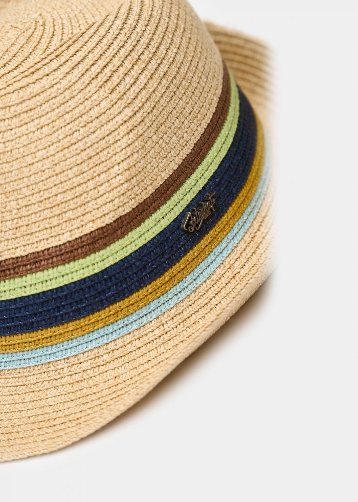 Beige fedora with ocean details - Image 3