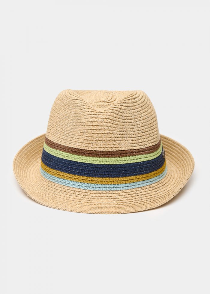 Beige fedora with ocean details - Image 2