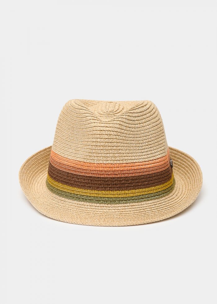 Beige fedora with raindow details - Image 2