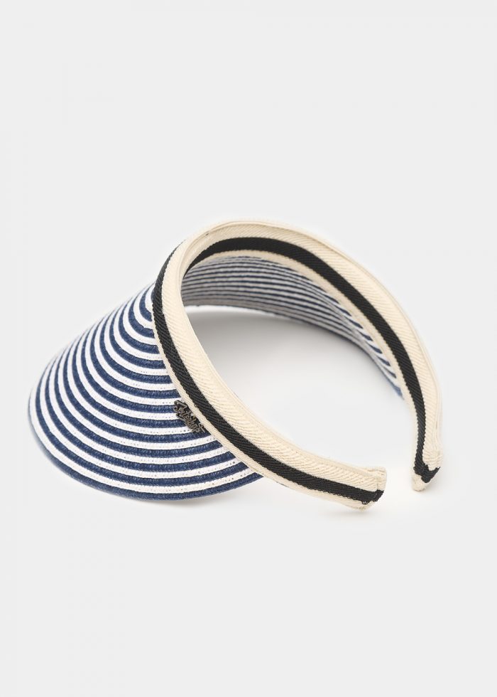 Black & White Straw Headband - Image 3