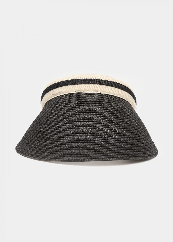 Black straw headband - Image 2