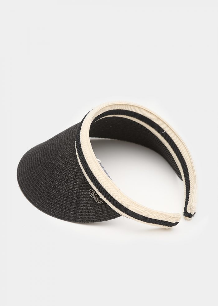 Black straw headband - Image 3