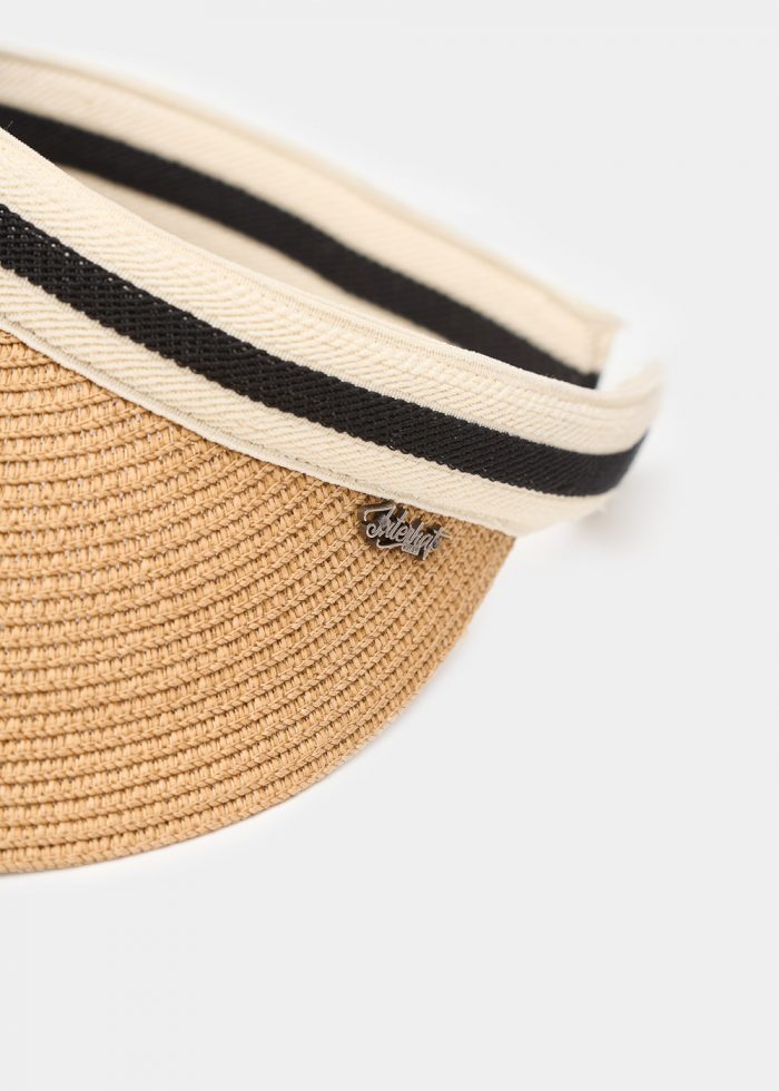 Beige straw headband - Image 4