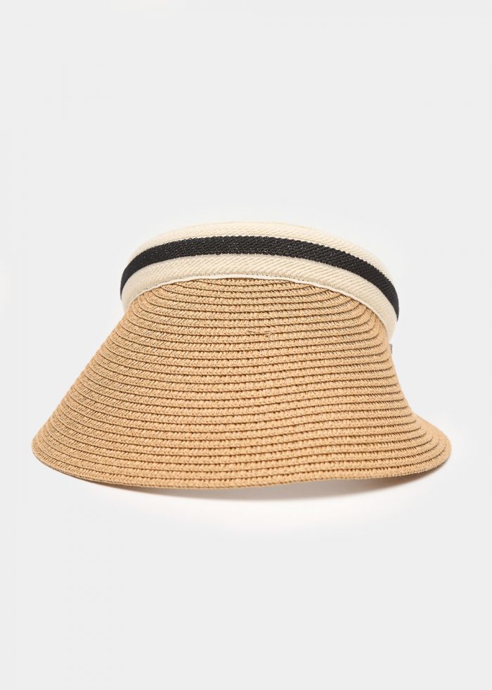 Beige straw headband - Image 2