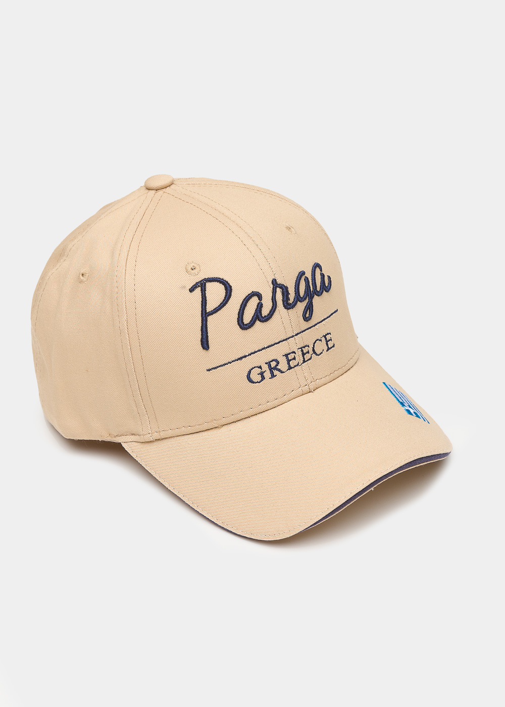 Parga beige with greek flag Parga beige with greek flag - Image 1