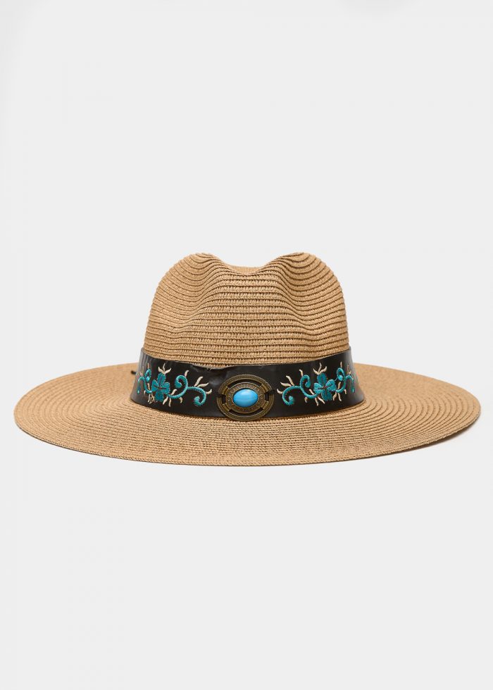 Brown Panama w/ Boho Details - Image 2