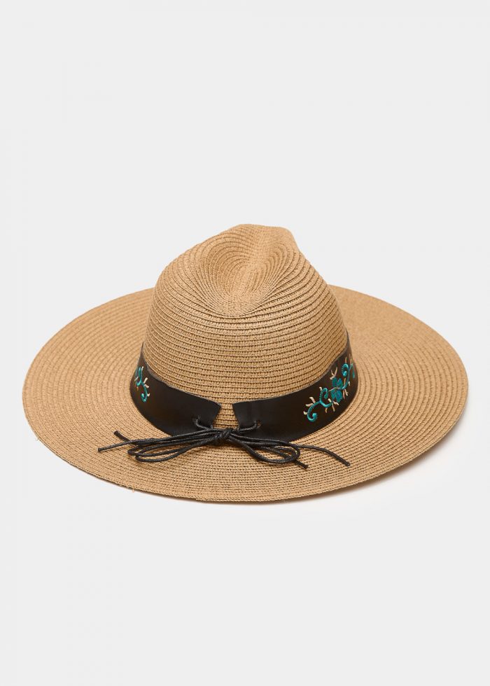 Brown Panama w/ Boho Details - Image 4