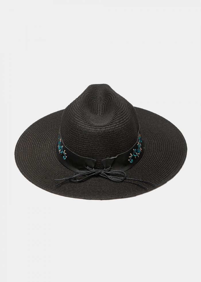 Black Panama w/ Boho Details - Image 4