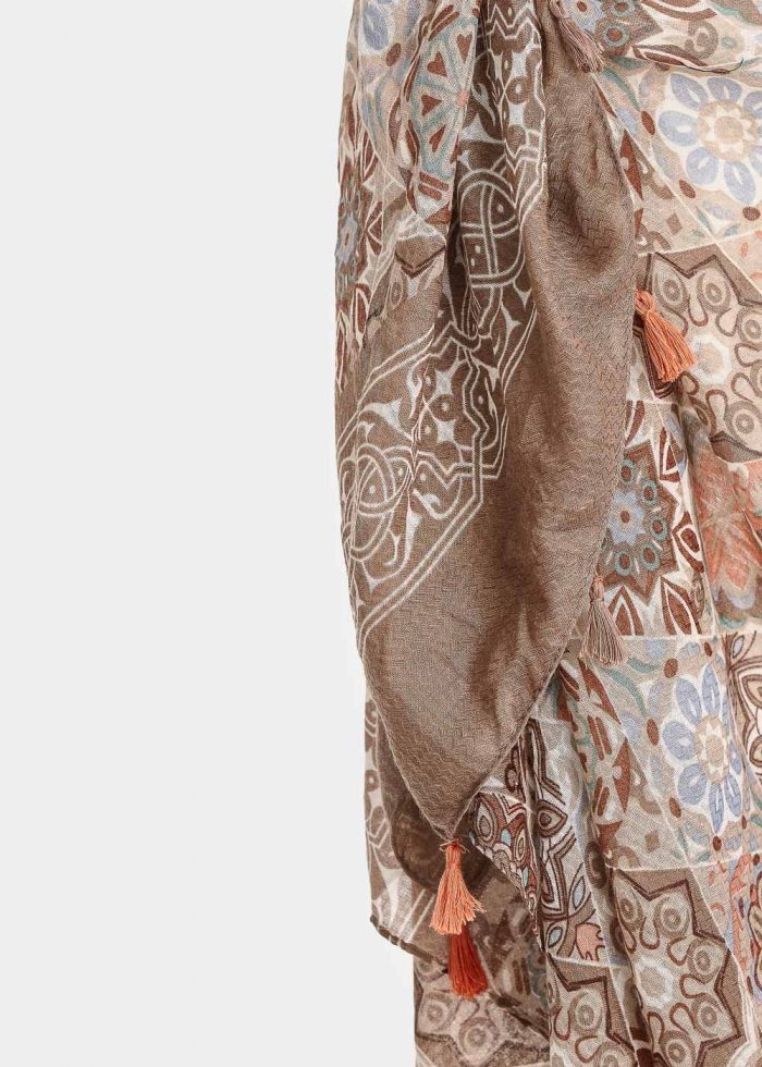 Beige maiolica pattern pareo - Image 2