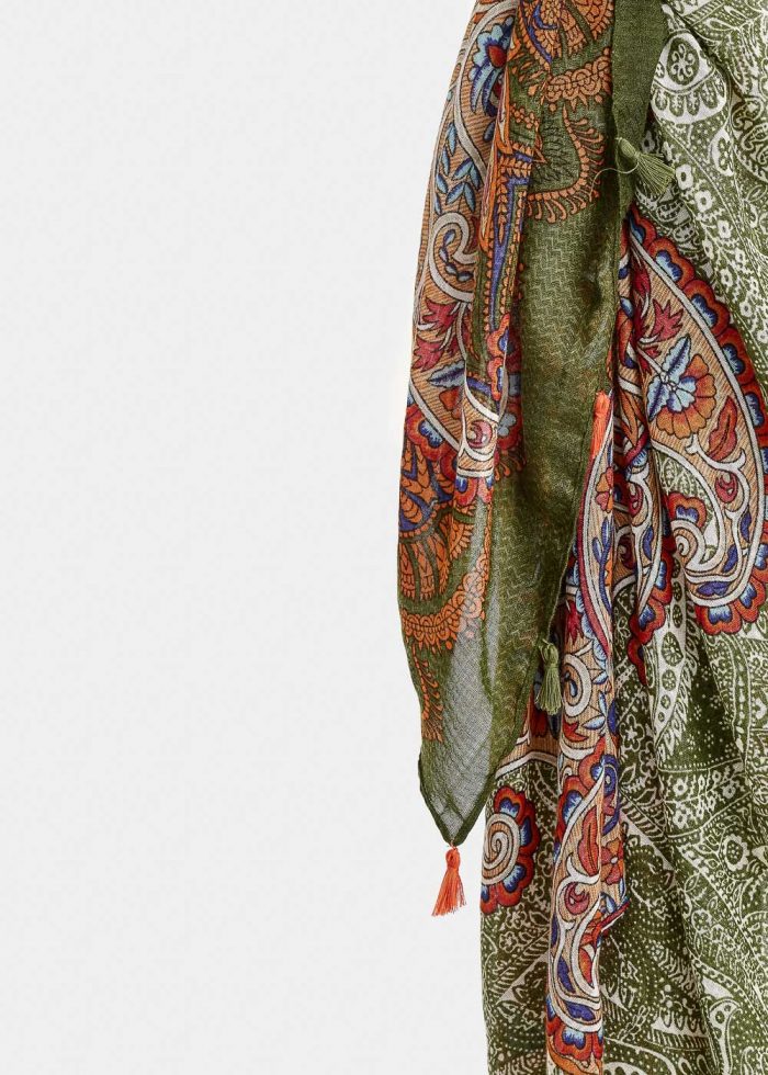 Dark green lahour pareo - Image 3