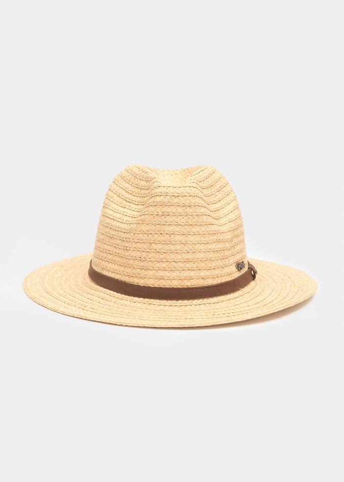 Rafia Panama w/ Brown Leather Strap - Image 2