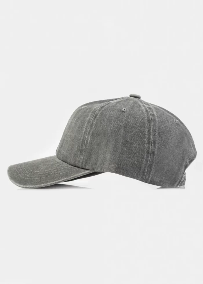 Washed Cotton Twill Cap - Light Grey - Image 2