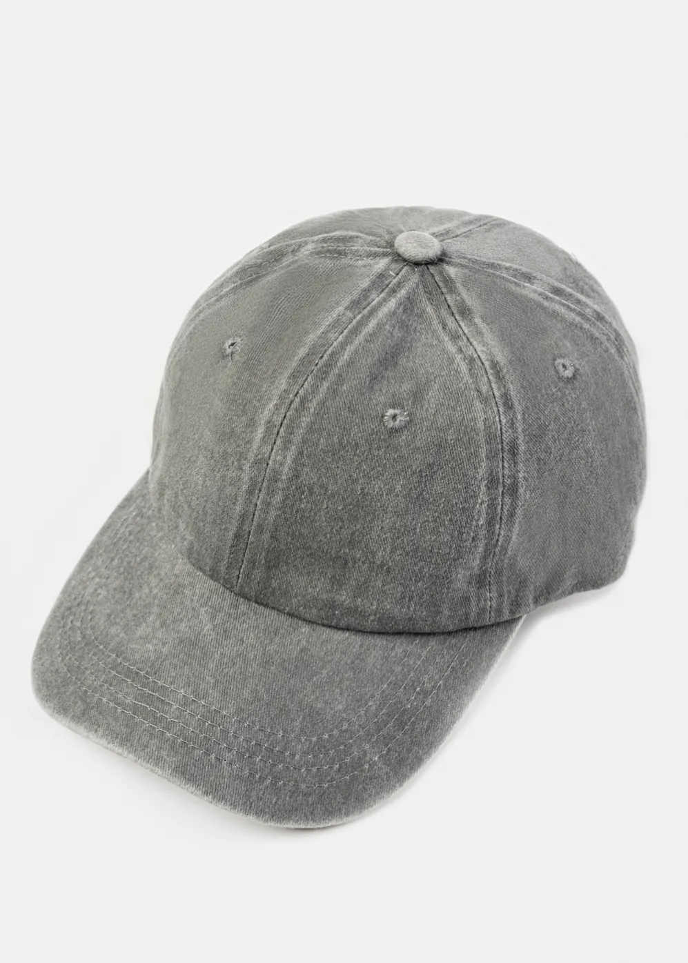 Washed Cotton Twill Cap - Light Grey Washed Cotton Twill Cap - Light Grey - Image 1