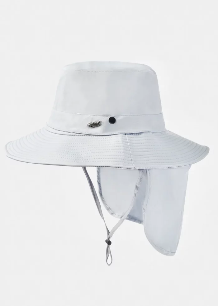 Light Blue Active Hat w/ Neck Protector - Image 2