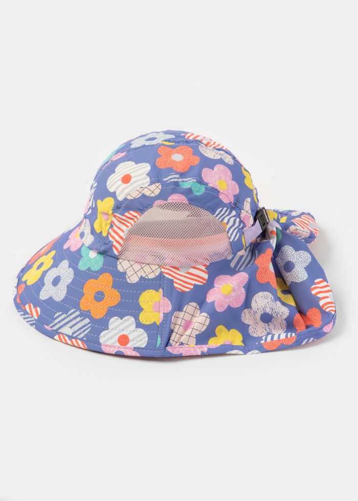 Purple Kids Bucket Hat w/ Neck Protector - Image 4