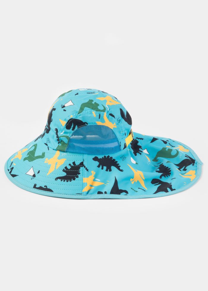 Light Blue Kids Bucket Hat w/ Neck Protector - Image 3