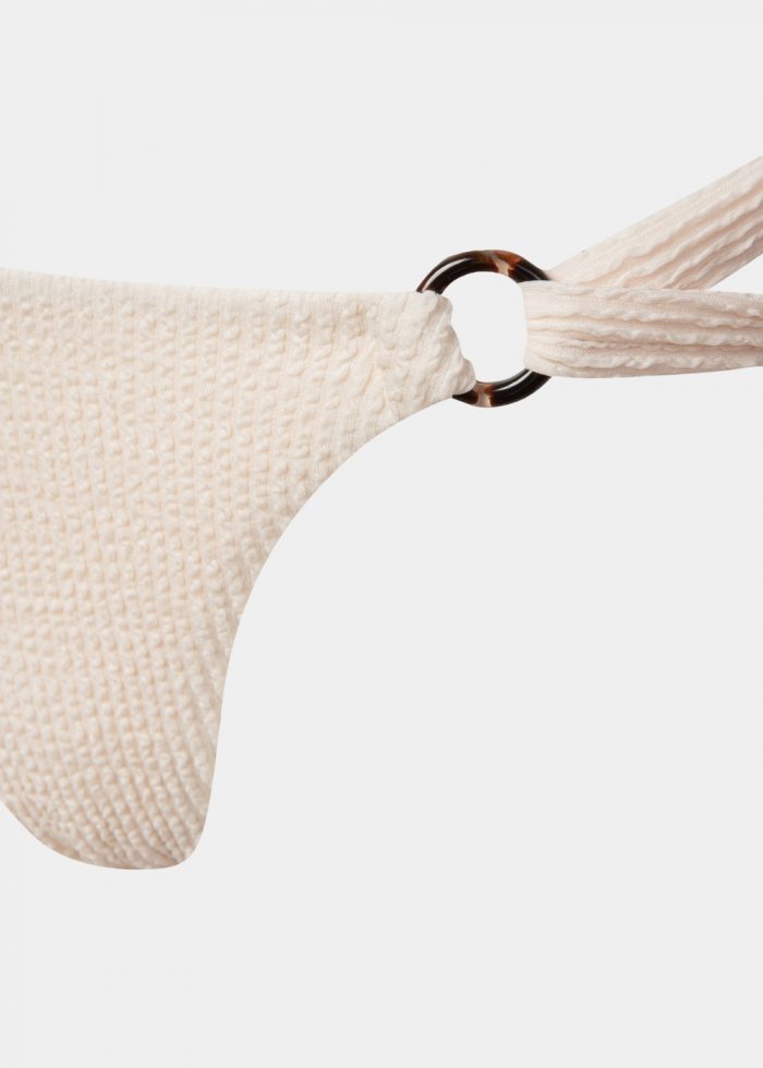 Capri Bikini Bottom - Cream Crinkle - Image 6