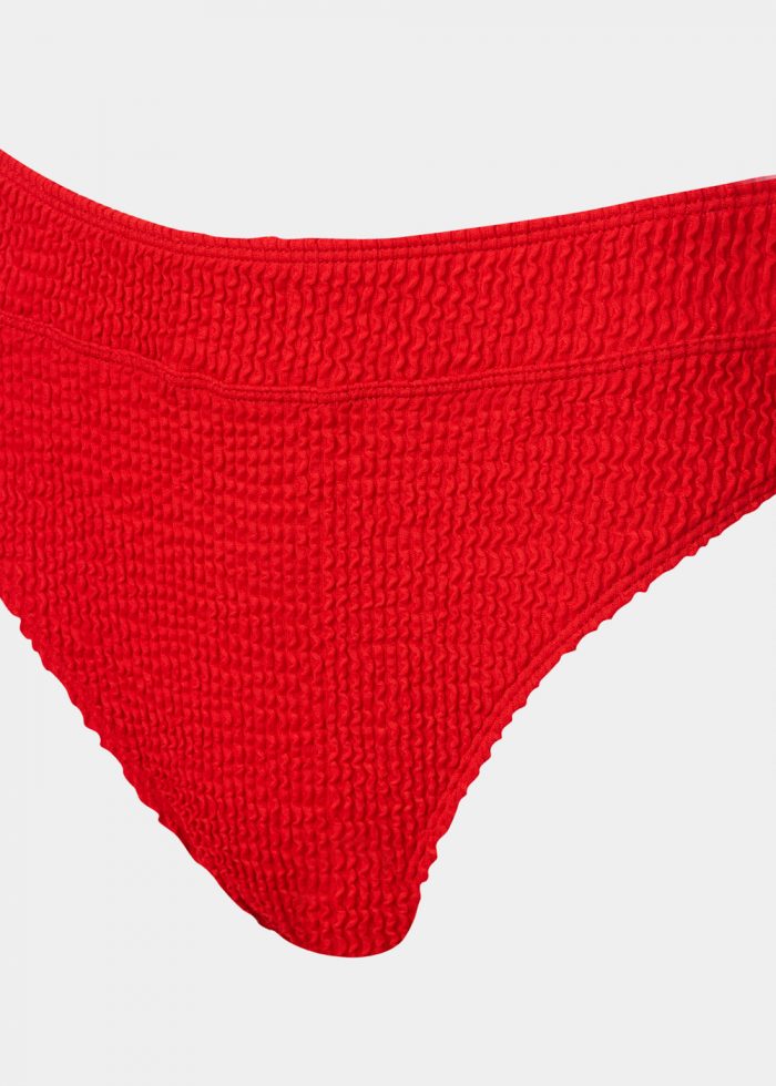 Corsica Bikini Bottom - Red Crinkle - Image 5