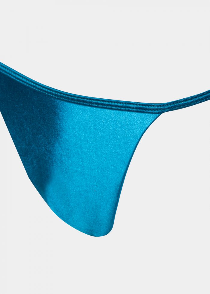 Mykonos Bikini Bottom - Cerulean Blue Glowy - Image 4