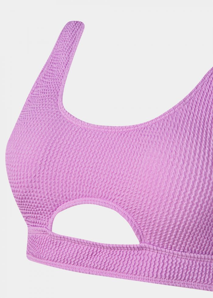 Corsica Bikini Top - Lilac Crinkle - Image 3