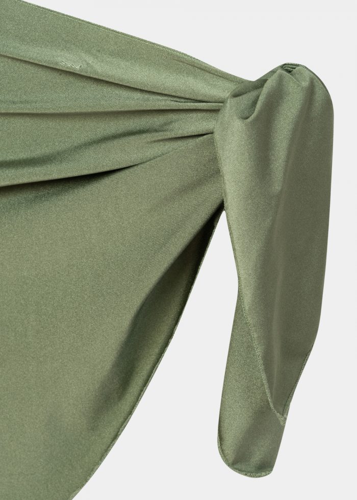 Olive Dacron Mini Pareo - Image 2