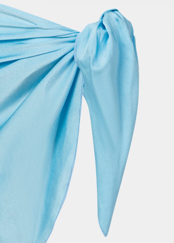 Light Blue Dacron Mini Pareo - Image 3