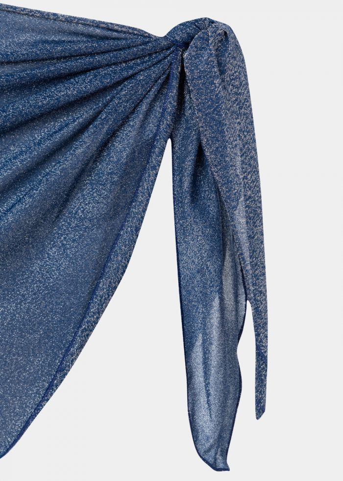 Navy Blue Shimmer Mini Pareo - Image 2