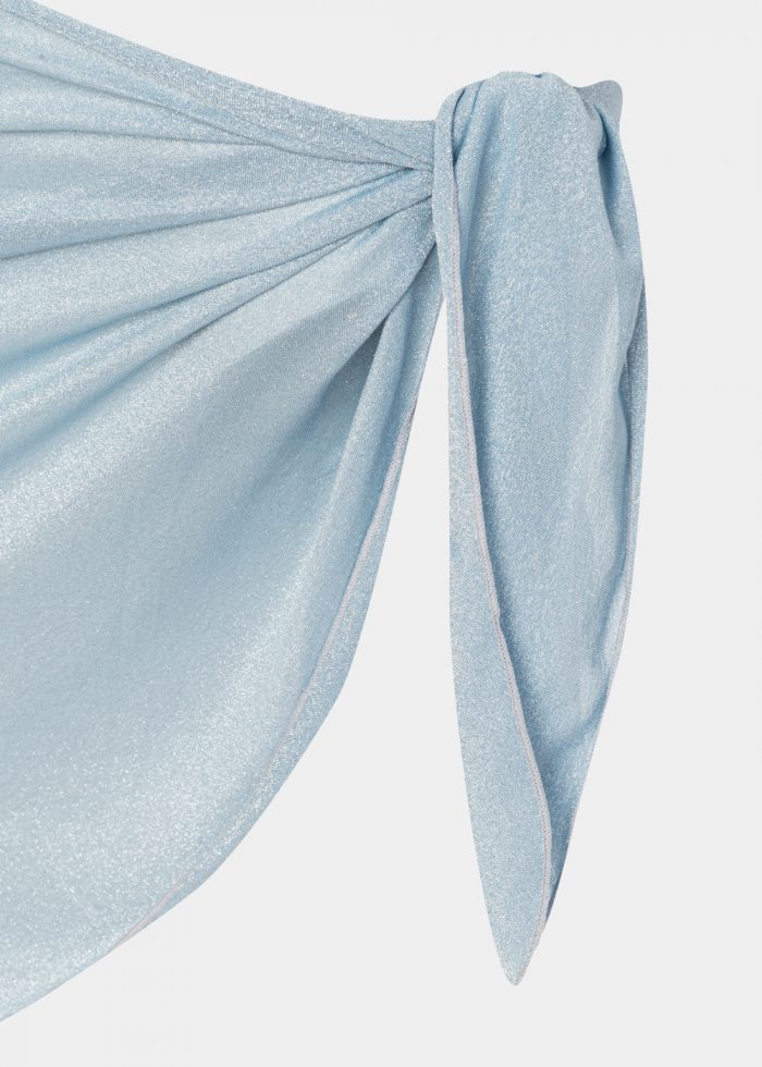 Light Blue Shimmer Mini Pareo - Image 3