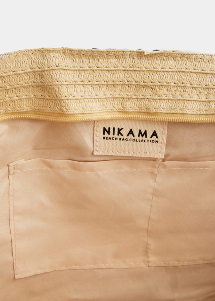 Cotton & Paper Straw Beach Bag - Image 3