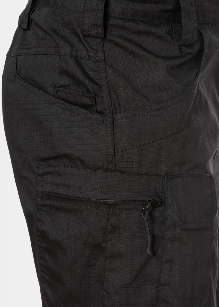 Black Ripstop Cargo Pants - Image 3
