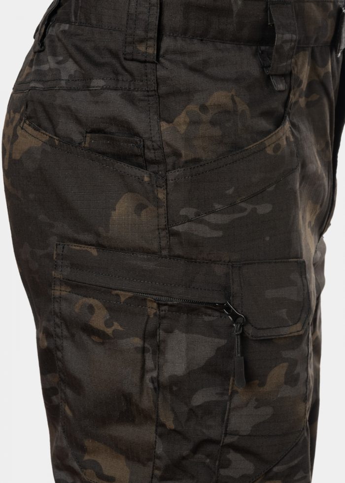 Black Military Ripstop Cargo Pants - Image 3