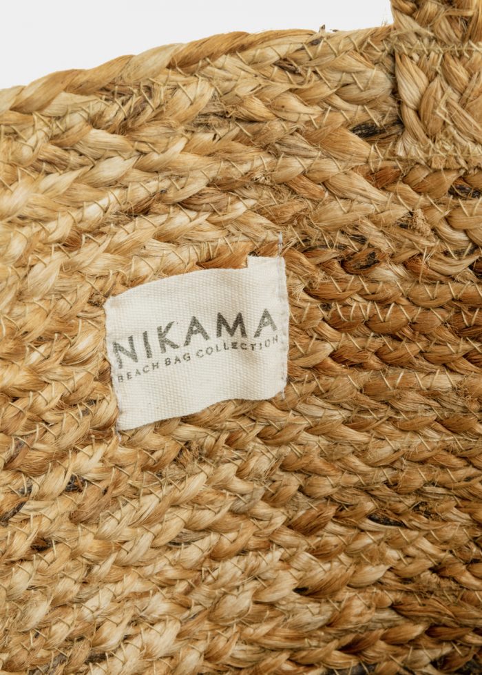 Jute Beach Bag w/ Anchor Design - Image 3