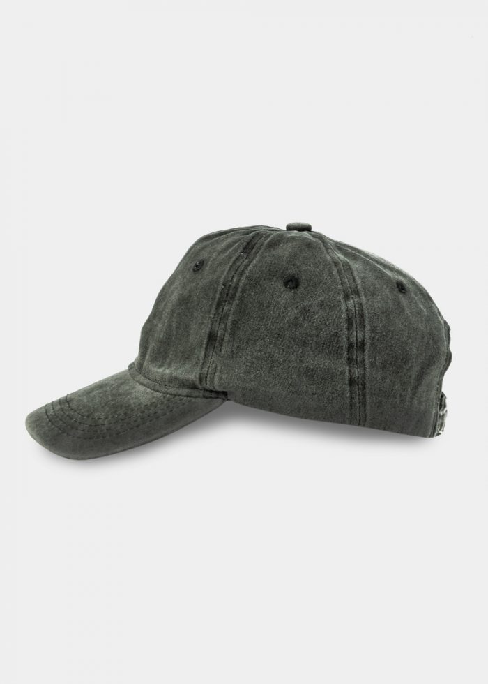 Washed Cotton Twill Cap - Black - Image 2
