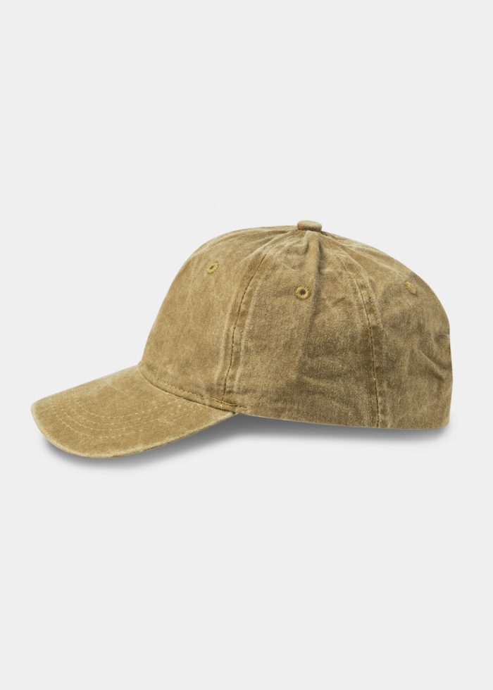 Washed Cotton Twill Cap - Beige - Image 2